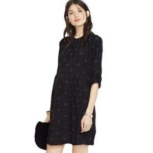 Hatch Emma Dress in Black Woodland Floral